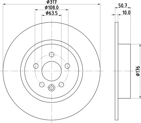 HELLA 8DD 355 131-851 - Jarrulevy inparts.fi