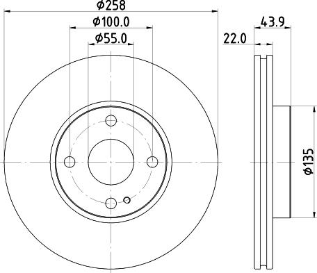 HELLA 8DD 355 131-821 - Jarrulevy inparts.fi