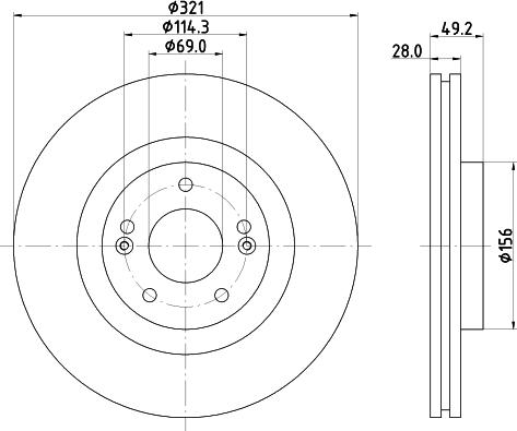 HELLA 8DD 355 131-351 - Jarrulevy inparts.fi