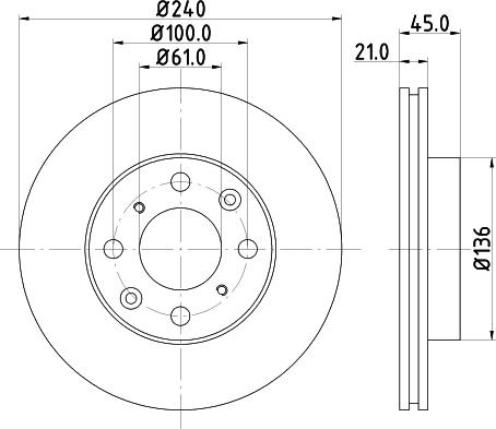 HELLA 8DD 355 133-941 - Jarrulevy inparts.fi