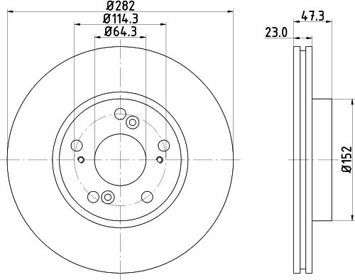 HELLA 8DD 355 133-981 - Jarrulevy inparts.fi