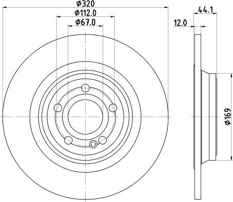 HELLA 8DD 355 133-451 - Jarrulevy inparts.fi