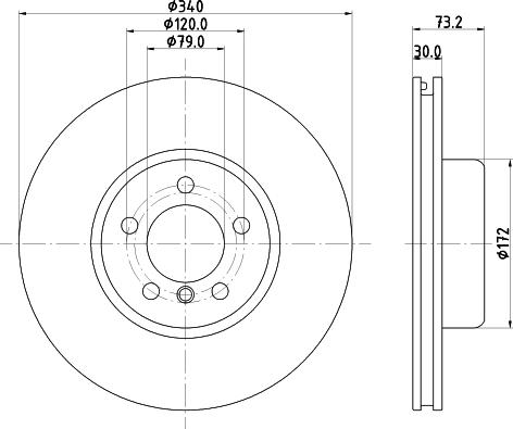 HELLA 8DD 355 133-541 - Jarrulevy inparts.fi