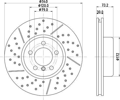 HELLA 8DD 355 133-551 - Jarrulevy inparts.fi