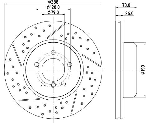 HELLA 8DD 355 133-581 - Jarrulevy inparts.fi