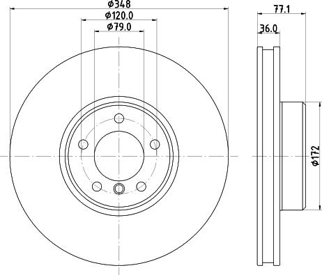 HELLA 8DD 355 133-521 - Jarrulevy inparts.fi