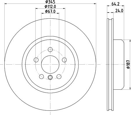 HELLA 8DD 355 133-031 - Jarrulevy inparts.fi