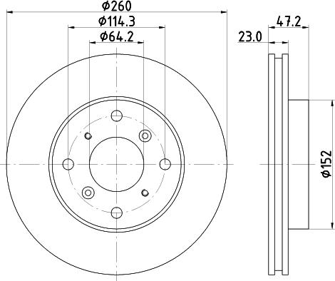 HELLA 8DD 355 133-881 - Jarrulevy inparts.fi