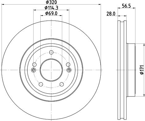 HELLA 8DD 355 133-391 - Jarrulevy inparts.fi