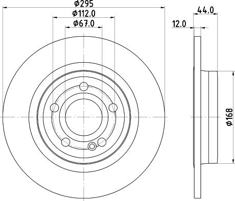 HELLA 8DD 355 133-351 - Jarrulevy inparts.fi