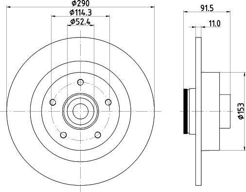 HELLA 8DD 355 133-241 - Jarrulevy inparts.fi