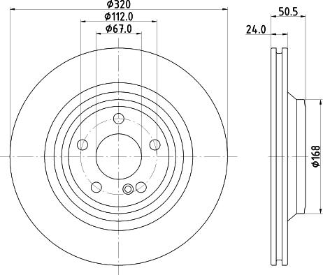 HELLA 8DD 355 133-251 - Jarrulevy inparts.fi