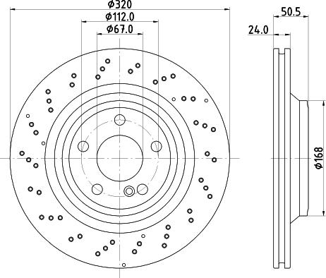 HELLA 8DD 355 133-271 - Jarrulevy inparts.fi