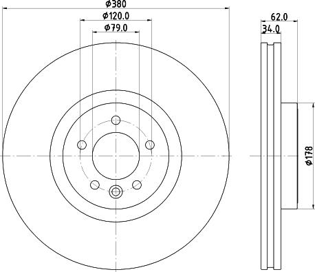 HELLA 8DD 355 132-951 - Jarrulevy inparts.fi