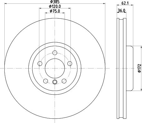 HELLA 8DD 355 132-991 - Jarrulevy inparts.fi