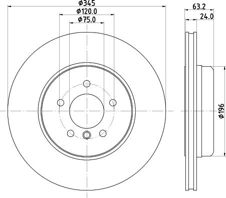 HELLA 8DD 355 132-531 - Jarrulevy inparts.fi