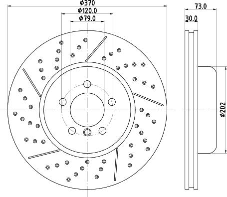 HELLA 8DD 355 132-811 - Jarrulevy inparts.fi