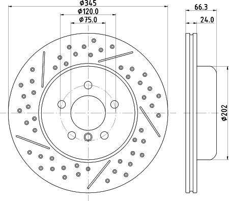 HELLA 8DD 355 132-821 - Jarrulevy inparts.fi