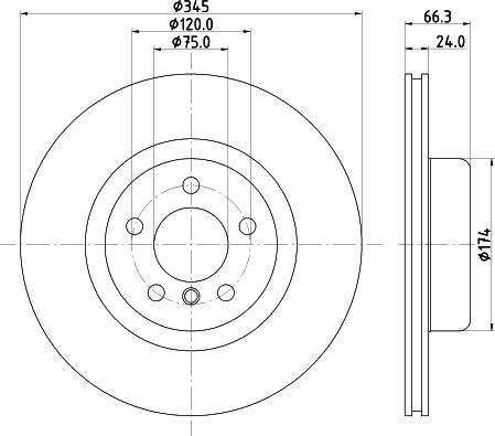 HELLA 8DD 355 132-781 - Jarrulevy inparts.fi