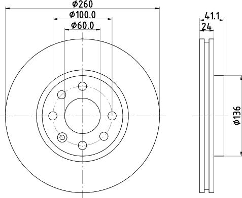 HELLA 8DD 355 129-941 - Jarrulevy inparts.fi