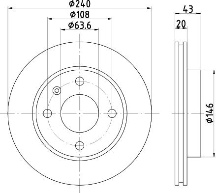 HELLA 8DD 355 129-961 - Jarrulevy inparts.fi