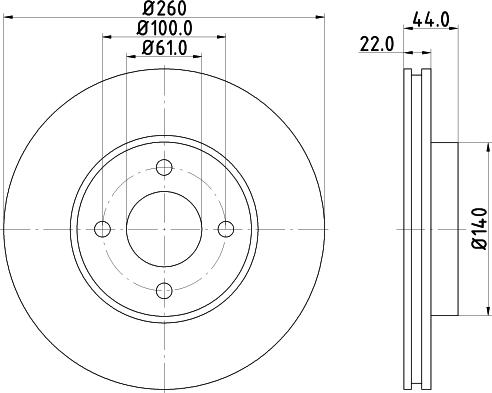 HELLA 8DD 355 129-931 - Jarrulevy inparts.fi