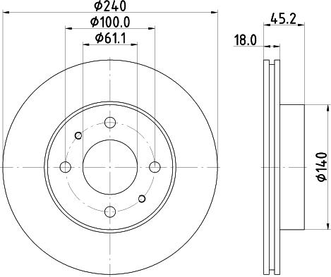 HELLA 8DD 355 129-971 - Jarrulevy inparts.fi