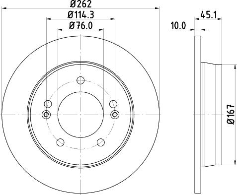 HELLA 8DD 355 129-451 - Jarrulevy inparts.fi