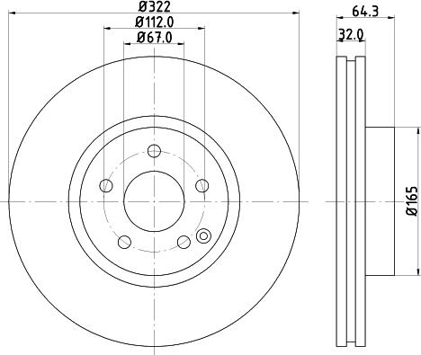 HELLA 8DD 355 129-521 - Jarrulevy inparts.fi