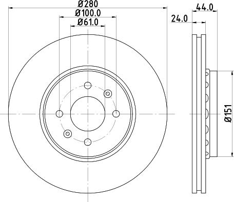 HELLA 8DD 355 129-611 - Jarrulevy inparts.fi