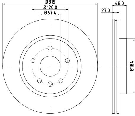 HELLA 8DD 355 129-101 - Jarrulevy inparts.fi