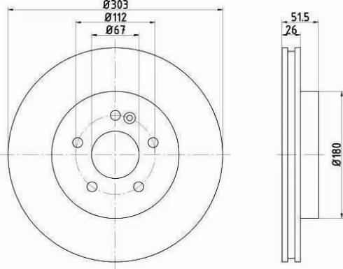 HELLA 8DD 355 121-041 - Jarrulevy inparts.fi