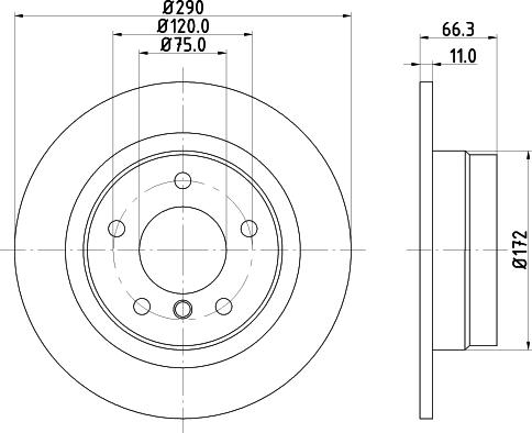 HELLA 8DD 355 129-731 - Jarrulevy inparts.fi