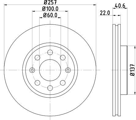 HELLA 8DD 355 124-941 - Jarrulevy inparts.fi