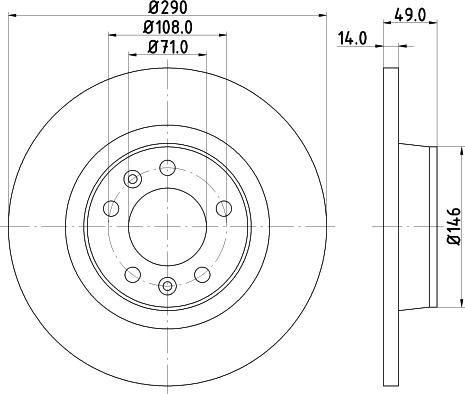 HELLA 8DD 355 124-461 - Jarrulevy inparts.fi