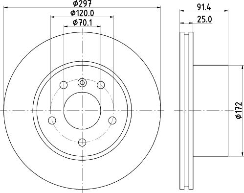 HELLA 8DD 355 124-551 - Jarrulevy inparts.fi