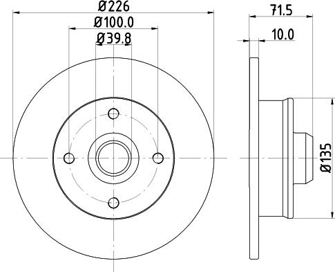 HELLA 8DD 355 124-581 - Jarrulevy inparts.fi