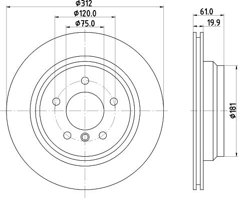 HELLA 8DD 355 124-651 - Jarrulevy inparts.fi