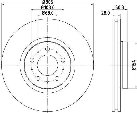 HELLA 8DD 355 124-661 - Jarrulevy inparts.fi