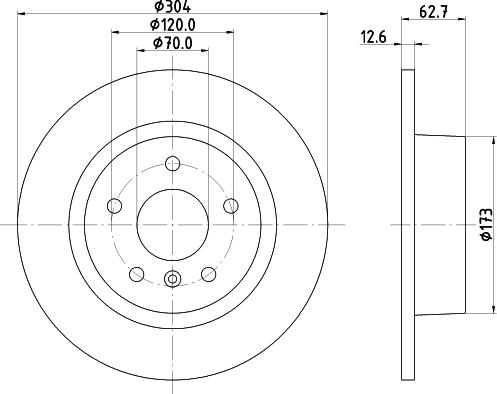 HELLA 8DD 355 124-671 - Jarrulevy inparts.fi