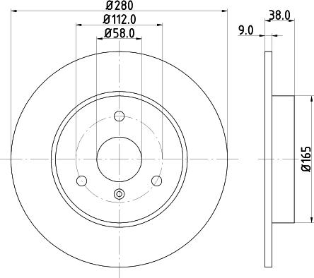 HELLA 8DD 355 124-001 - Jarrulevy inparts.fi