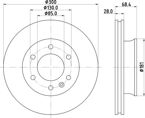 HELLA 8DD 355 124-101 - Jarrulevy inparts.fi