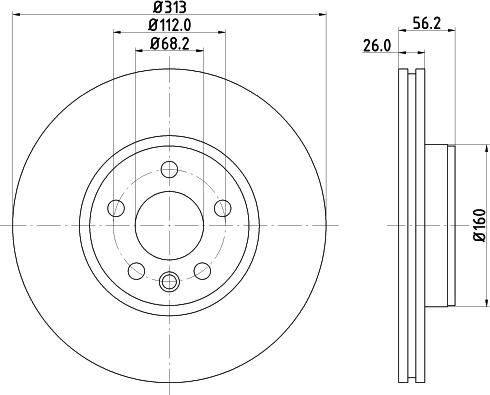 HELLA 8DD 355 124-871 - Jarrulevy inparts.fi