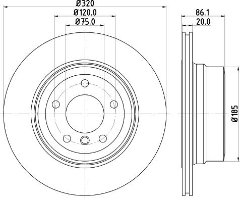 HELLA 8DD 355 124-351 - Jarrulevy inparts.fi