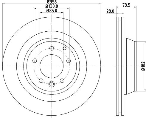 HELLA 8DD 355 124-361 - Jarrulevy inparts.fi