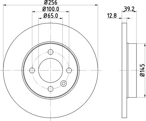 HELLA 8DD 355 124-271 - Jarrulevy inparts.fi