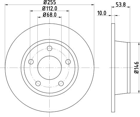 HELLA 8DD 355 124-751 - Jarrulevy inparts.fi