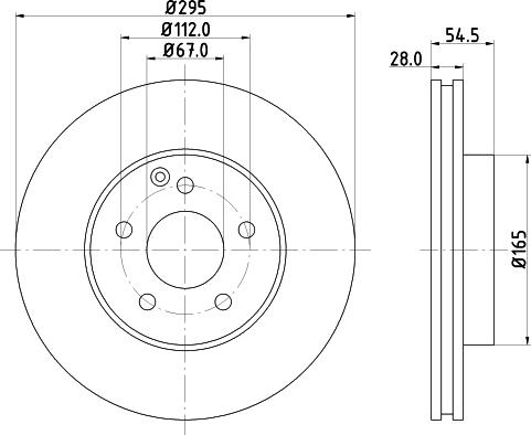 HELLA 8DD 355 124-701 - Jarrulevy inparts.fi