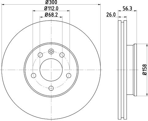 HELLA 8DD 355 125-641 - Jarrulevy inparts.fi