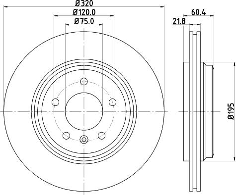 HELLA 8DD 355 125-011 - Jarrulevy inparts.fi